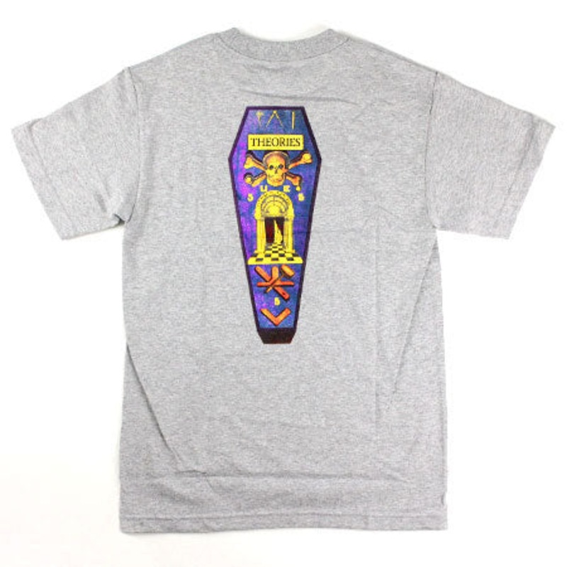 Theories Coffin T Shirt Heather Grey Medium