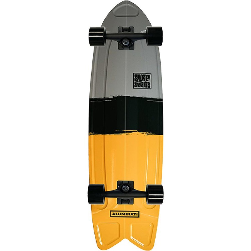 Aluminati Streaker Summer Surf 28″ Fishtail Cruiser Board Complete