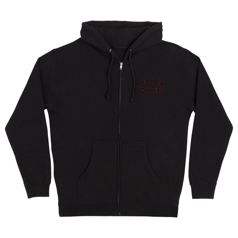 Bombers Mens Independent Zip Hoodie Black S