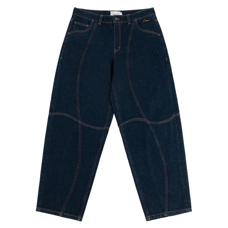Dime Classic Baggy Denim Pants Indigo Paneled 30
