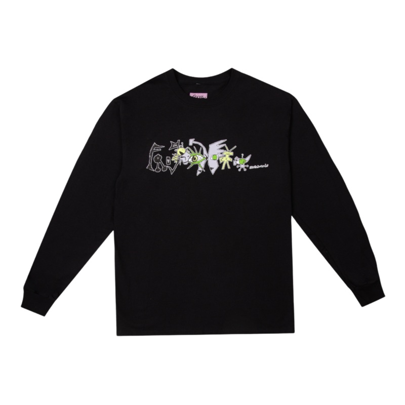 Frog Nightmare Long Sleeve T Shirt Black S