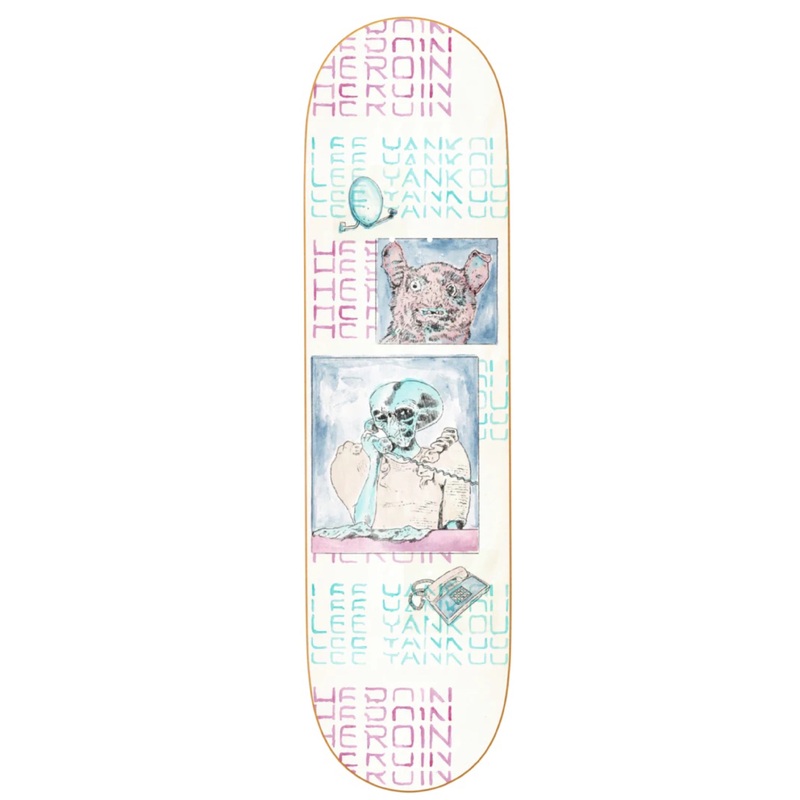 Heroin Lee Yankou Die Tonight 8.25″ Skateboard Deck 8.25″ WB 14.125″