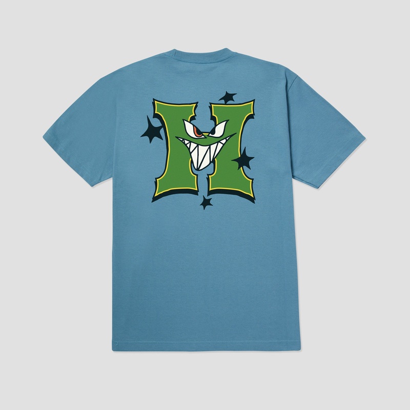 Huf Sassy H T-Shirt Slate Blue Small