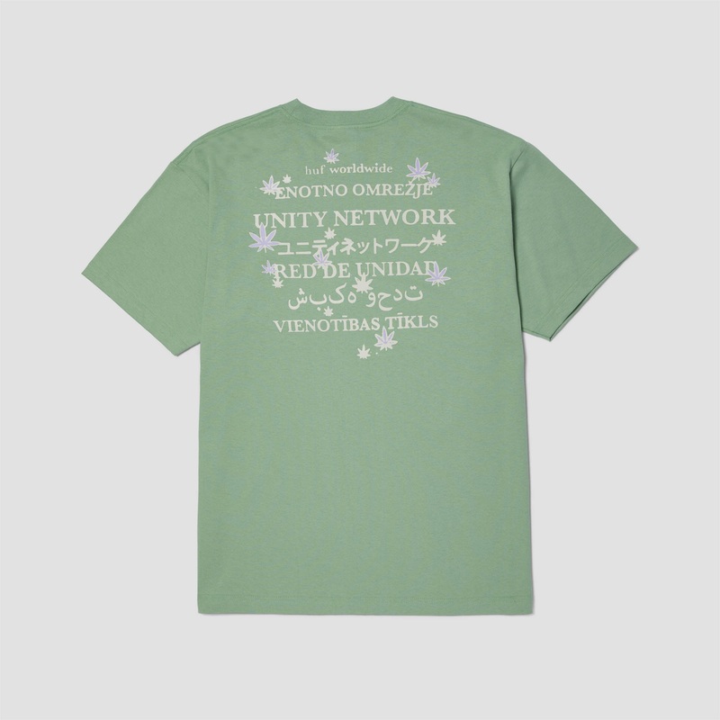 HUF Unity Network Shortsleeve T-Shirt Basil Small