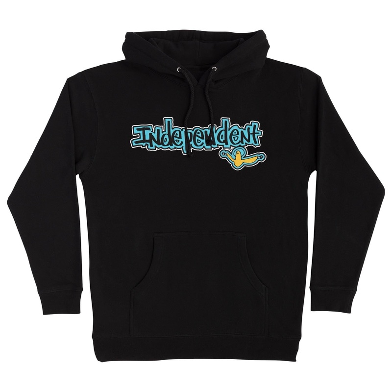 INDPENDENT TRUCK CO. GONZ BAR HOODED SWEATSHIRT BLACK M