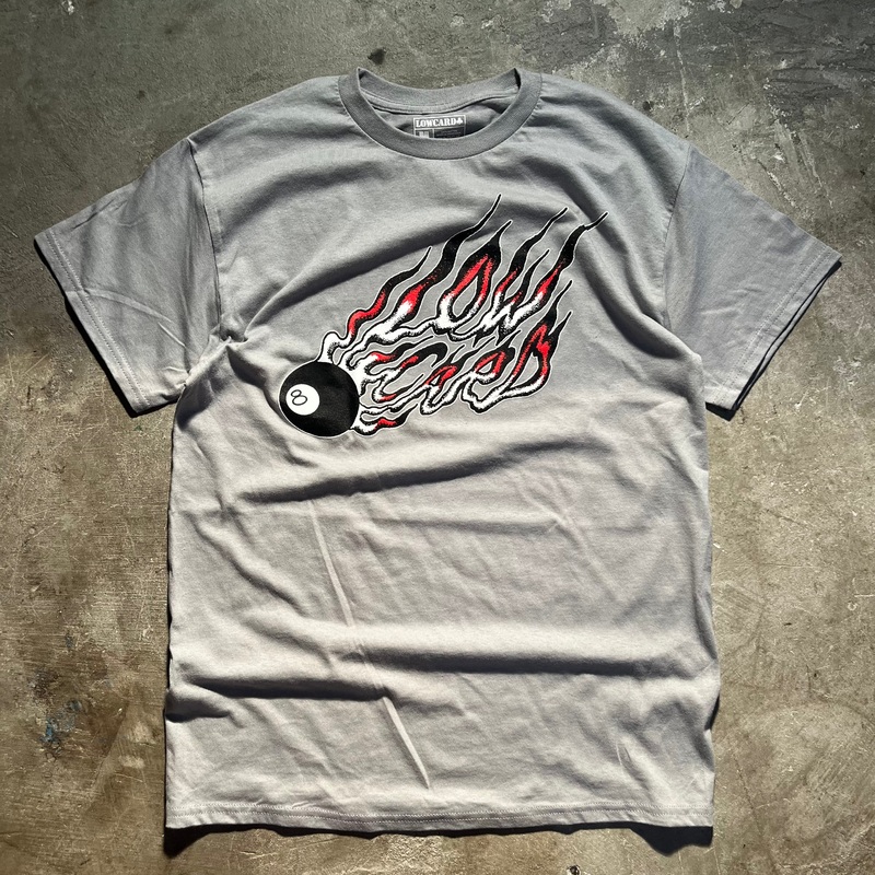 Lowcard – 8 Ball T-Shirt – Gray Medium