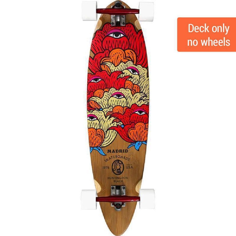 Madrid Blunt 36.25″ Seer Bamboo Longboard Deck Deck