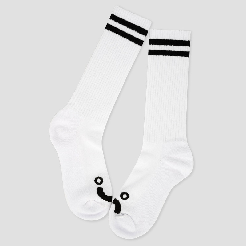 Polar Happy Sad Socks Long White UK3-5