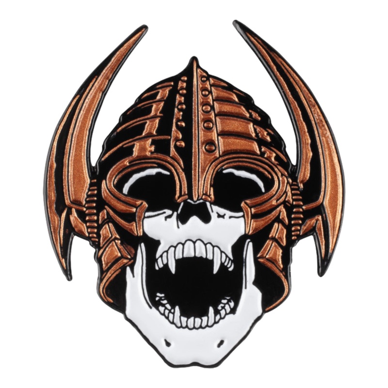 Powell Peralta Welinder Nordic Skull Lapel Pin Copper OS