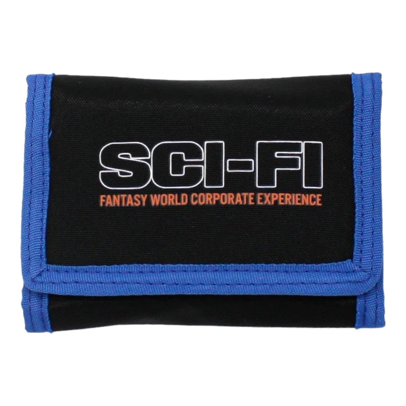 Sci-Fi Fantasy Tri-Fold Velcro Wallet- Black OS Black