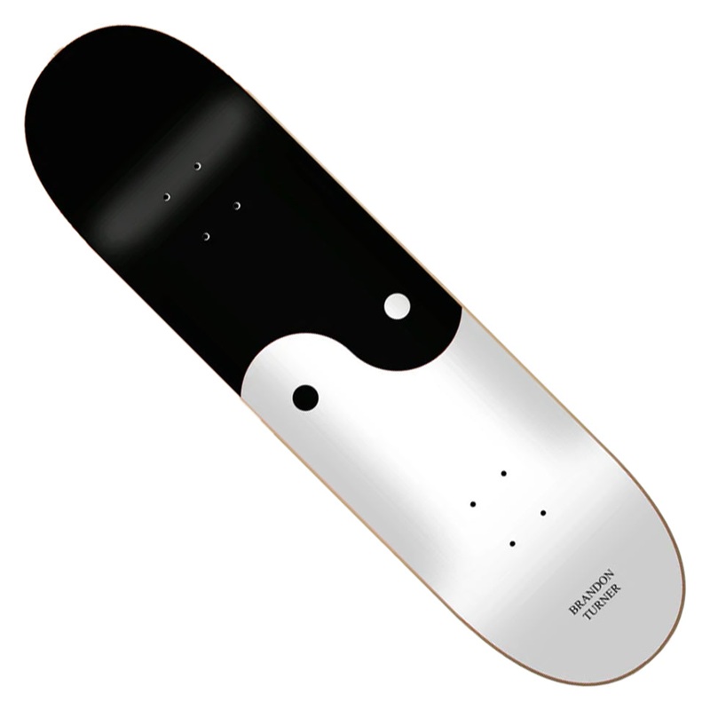 Sk8Mafia Brandon Turner Balance Deck Black/ White 8.25 x 32 WB:14.25