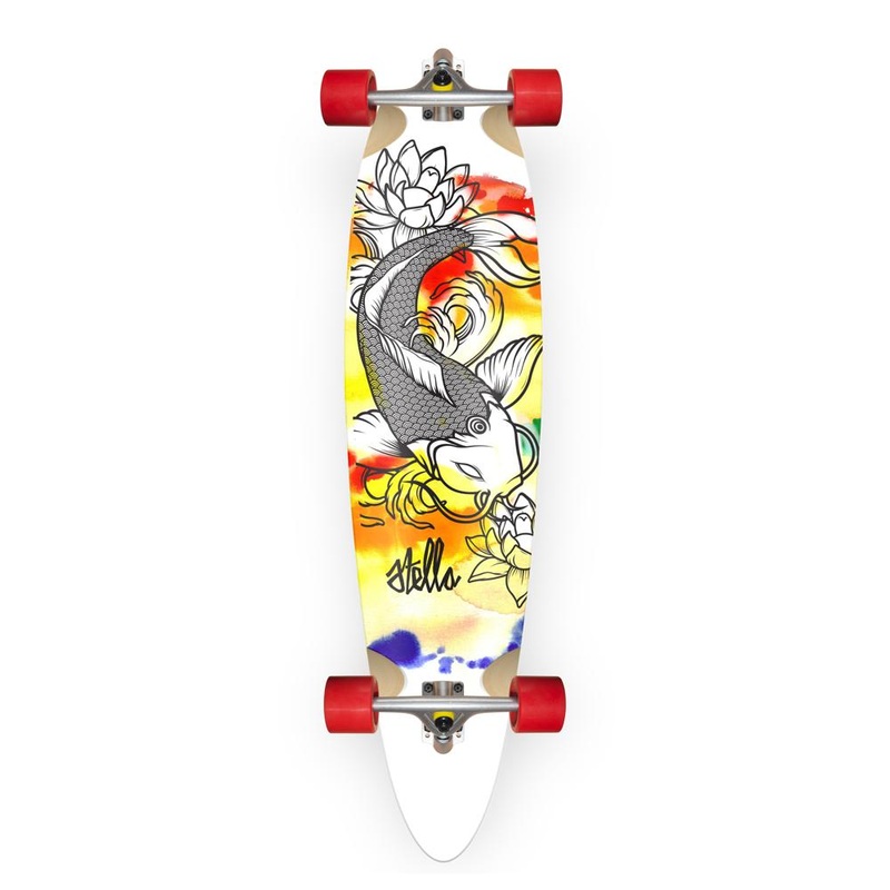 Stella Japanese Koi 42 Pintail Longboard Complete