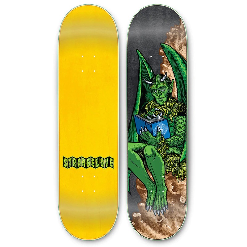 StrangeLove Skateboards Todd Bratrud / Gargoyle Deck/ 8.375 Assorted Stains 8.375