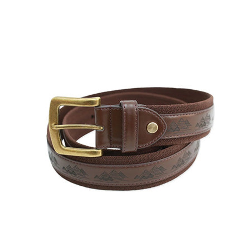 Theories As Above Vegan Leather Belt Brown One size fits all