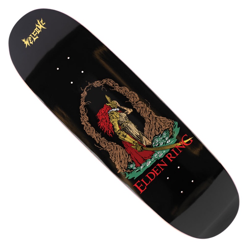 Welcome Skateboards Elden Ring Malenia on Boline 2.0 Shaped Deck Black 9.5 x 33 WB:14.5