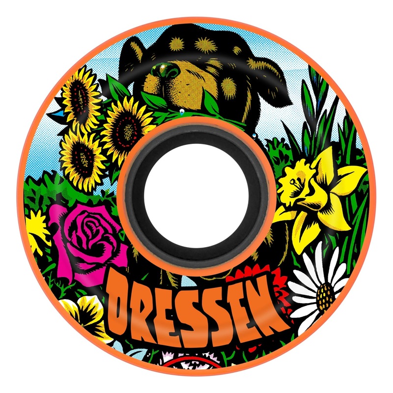60mm Eric Dressen Pup Orange 78a Slime Balls Skateboard Wheels Orange 60mm