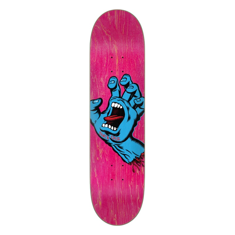 7.80in Screaming Hand Santa Cruz Skateboard Deck No Color 7.80in x 31.00in