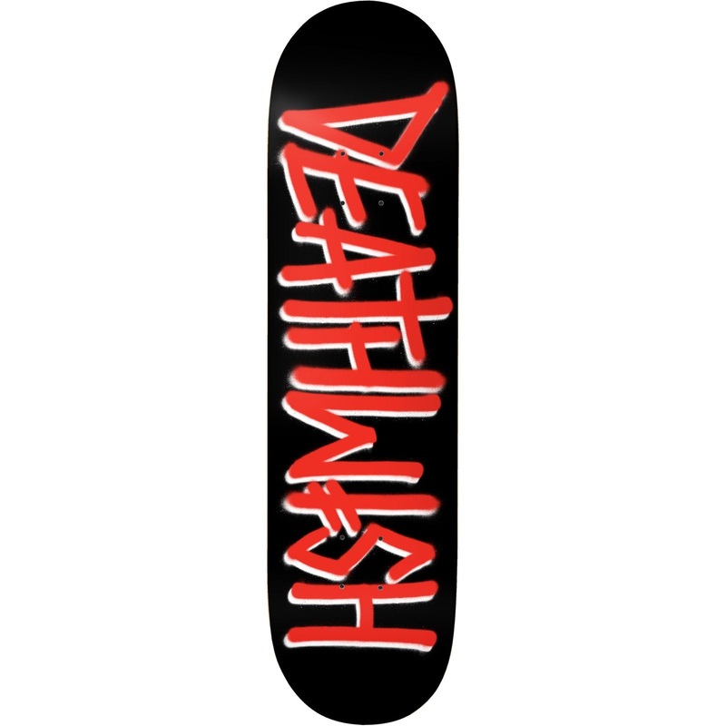 Deathwish Deathspray Logo Black/Red Skateboard Deck 8.25″ 8.25″
