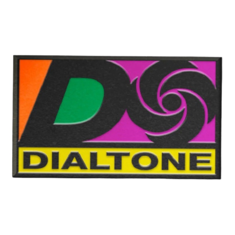 DIAL TONE WHEEL CO. ATLANTIC ENAMEL PIN