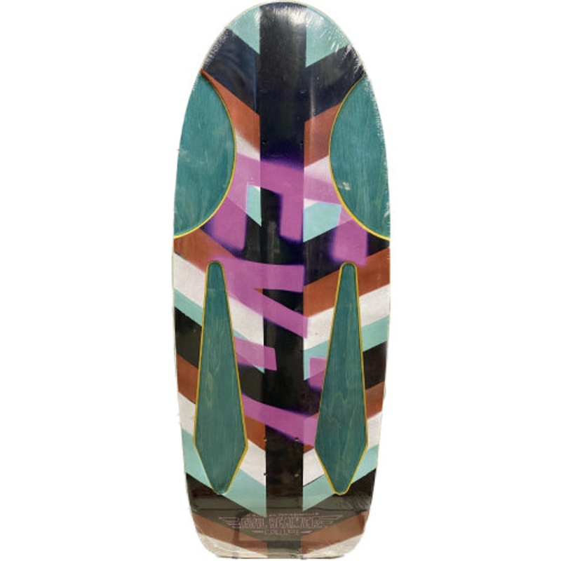 Krooked Mark Gonzales Evil Beamer Coupe Skateboard Deck Teal Veneer 10.75″ 10.75″
