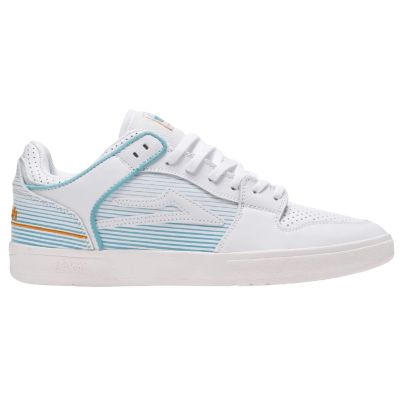 Lakai Telford Low Welsh White Leather 7.5 White