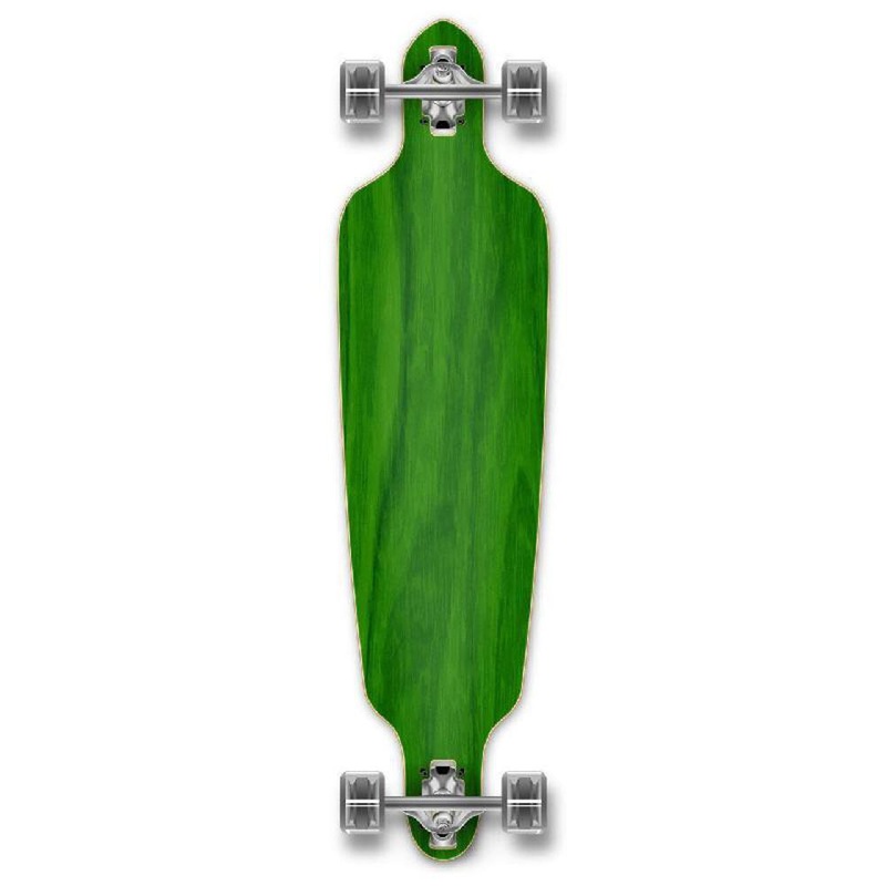 Punked Stained Green Drop Through Blank 41″ Longboard Complete