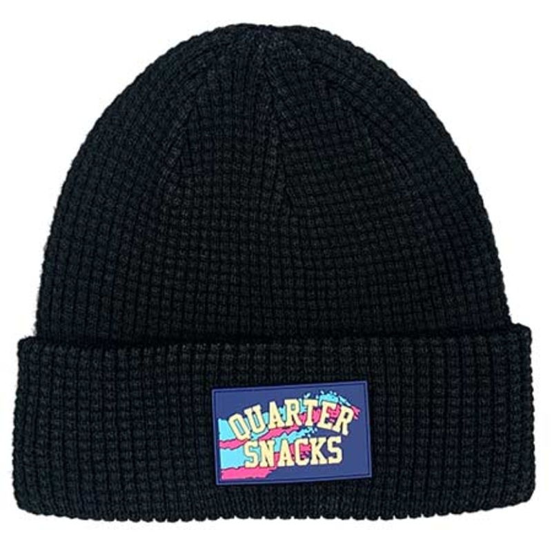 Quartersnacks Waffle Beanie Black One size fits all