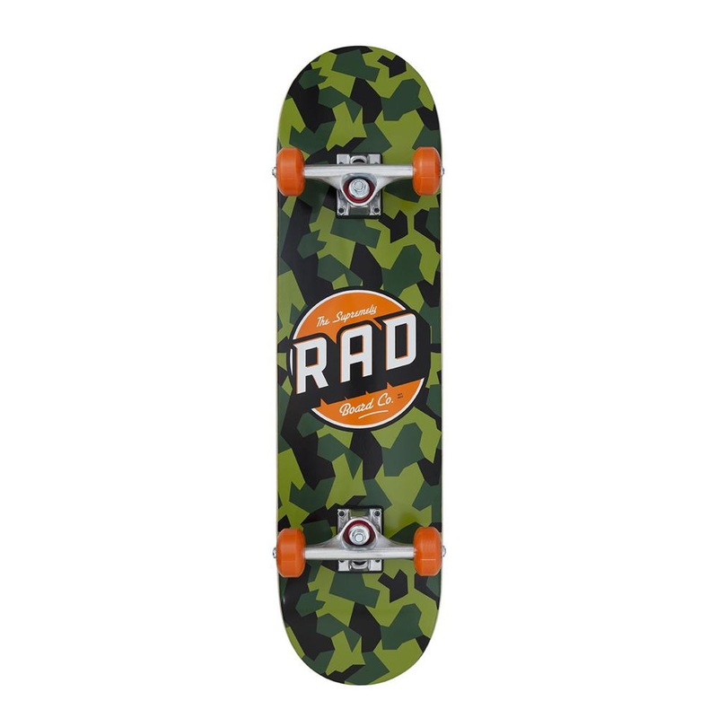 Rad Classic Dude Crew Camo/Orange 7.75″ Complete Skateboard Complete