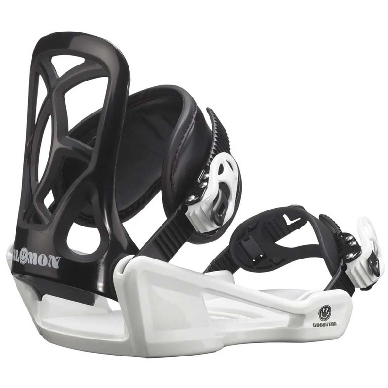 Salomon Goodtime Youth XS Snowboard Bindings 2025 X-Small Black/White