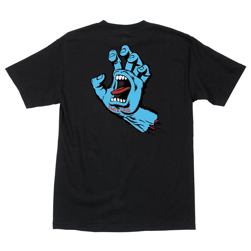 Santa Cruz Screaming Hand Regular T-Shirt Small Black