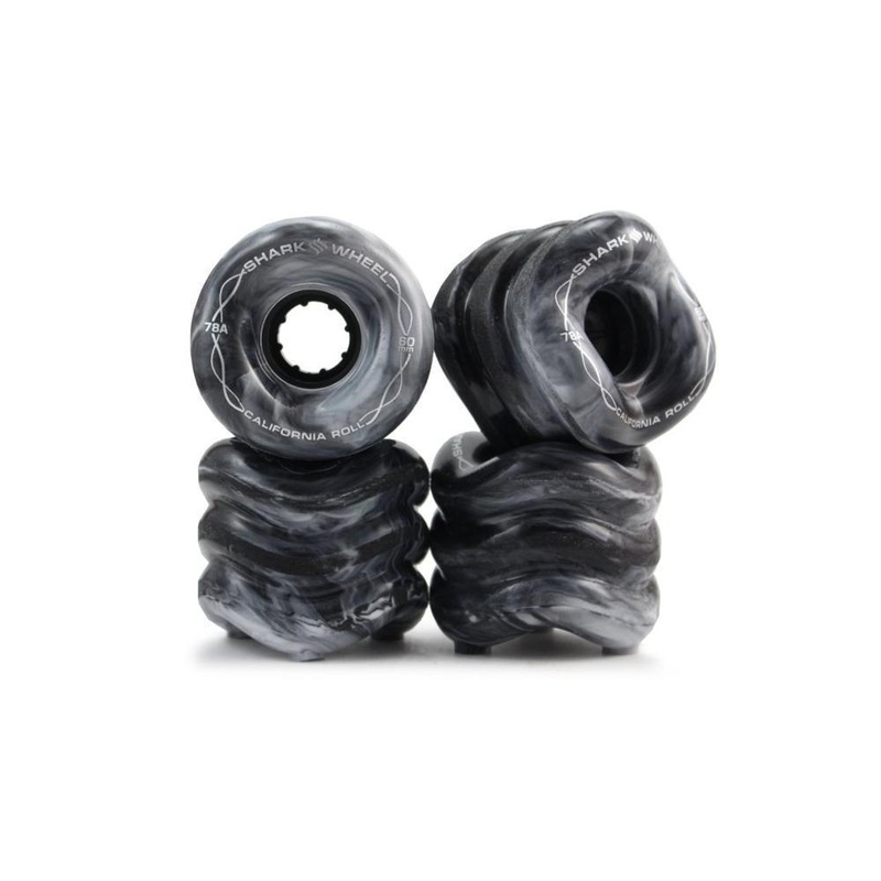 Shark Wheels BlackandWhiteSwirlCalifornia Roll 60mm 78a