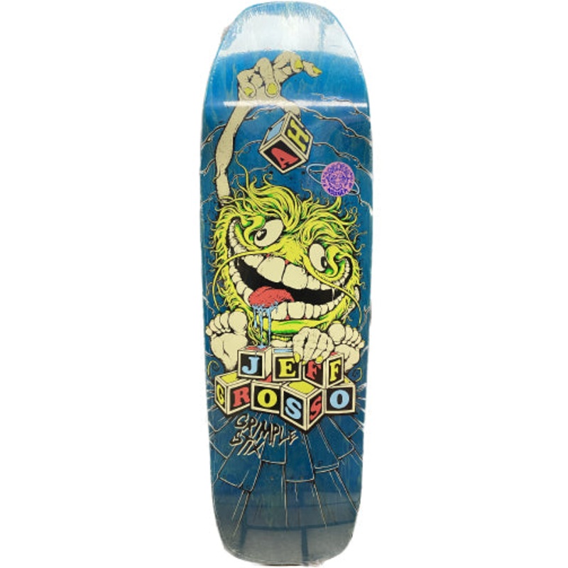 Antihero Jeff Grosso Grimple Stix Guest Skateboard Deck Blue Veneer 9.0″ 9.0″