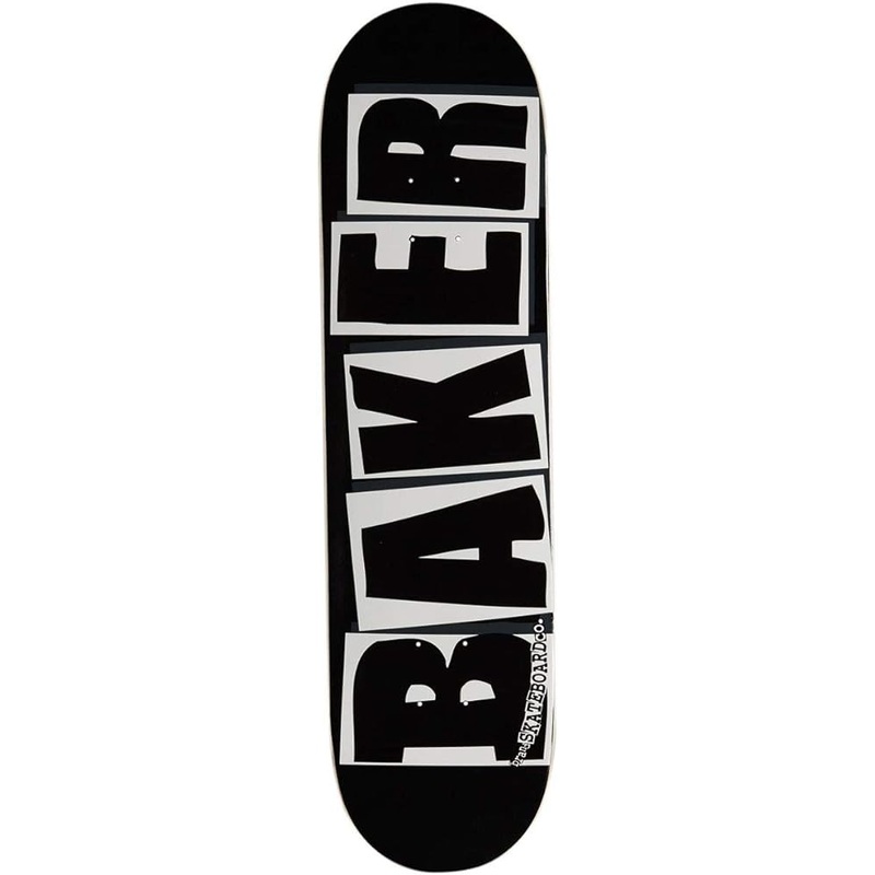 Baker Brand Logo Deck Black & White 8.25″