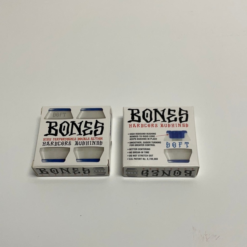 BONES HARDCORE BUSHING 4 PACK (Soft, Medium, Hard) Soft Black