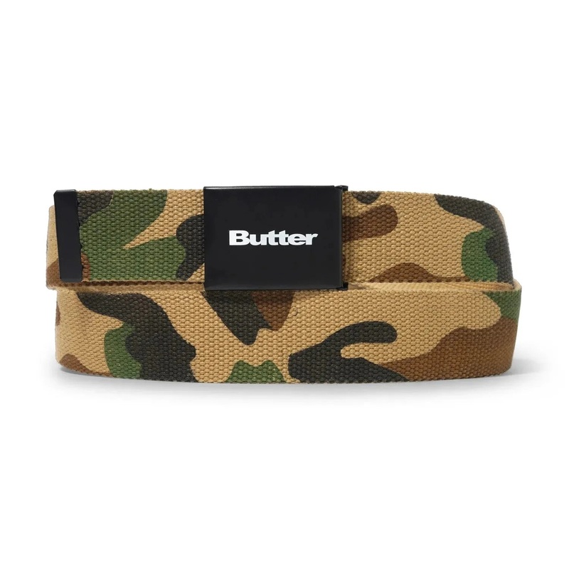 Butter Goods Logo Woven Belt Desert Camo