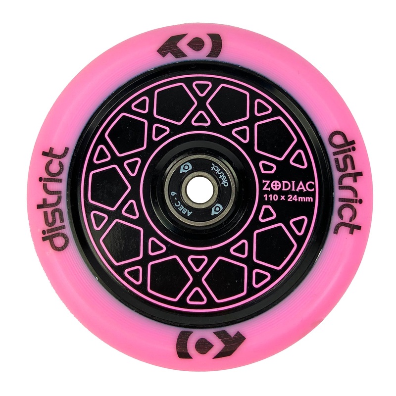 District Zodiac Wheel 110mm – Pink / Black