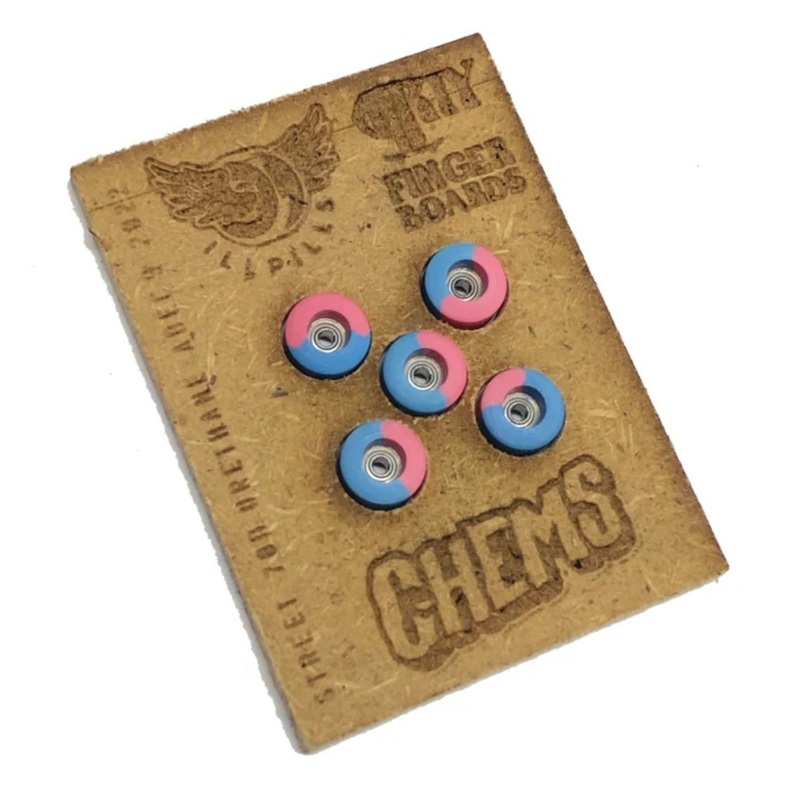 ILLPILLS Pink/Blue Urethane Fingerboard Wheels (Choose Size) Street