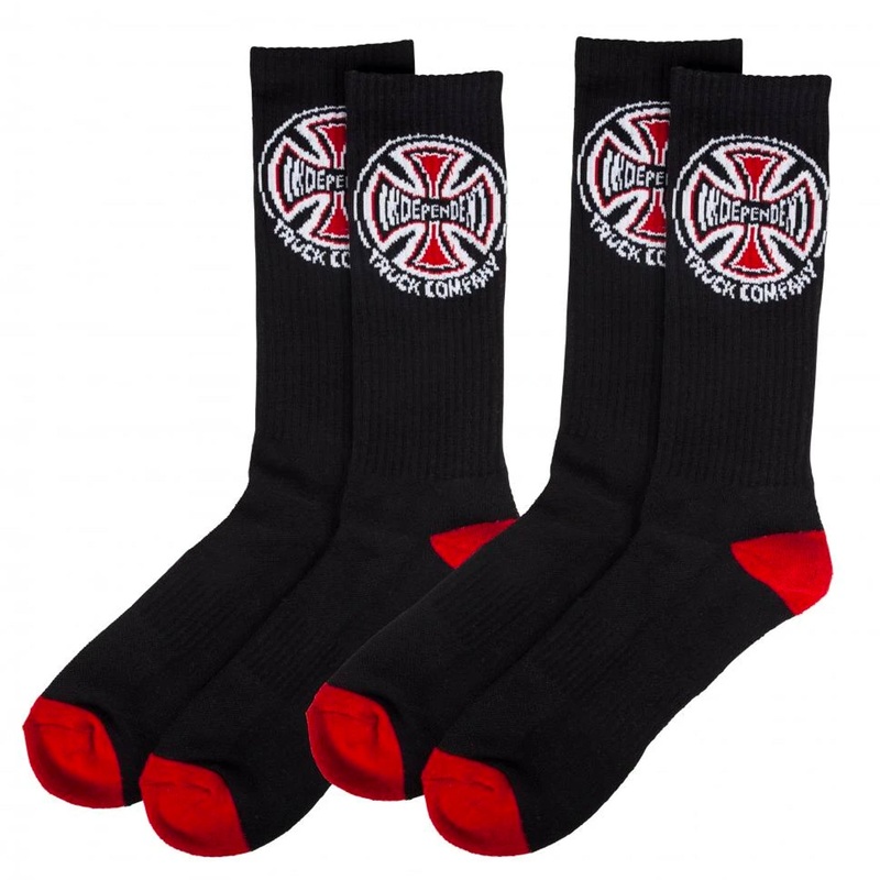 Independent Truck Co. Socks Red and Black (x2 Pairs)