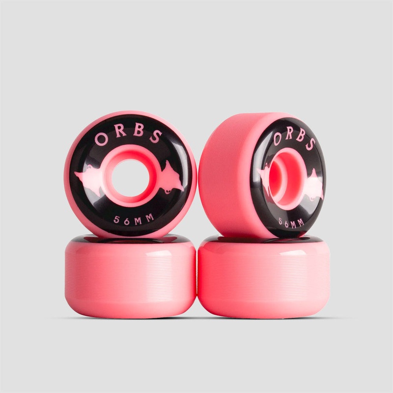 Orbs 56mm 99A Specters Solids Conical Skateboard Wheels Coral