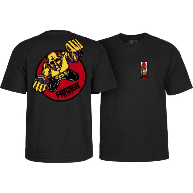 Powell Peralta Mike Fraizer Yellow Man T-Shirt Small Black