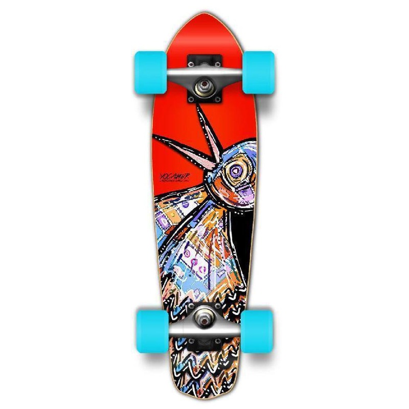 Punked The Bird Red 25″ Micro Cruiser Complete Complete