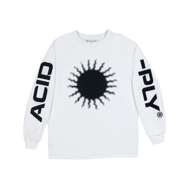 Quasi Acid-Ply Long Sleeve T Shirt White S