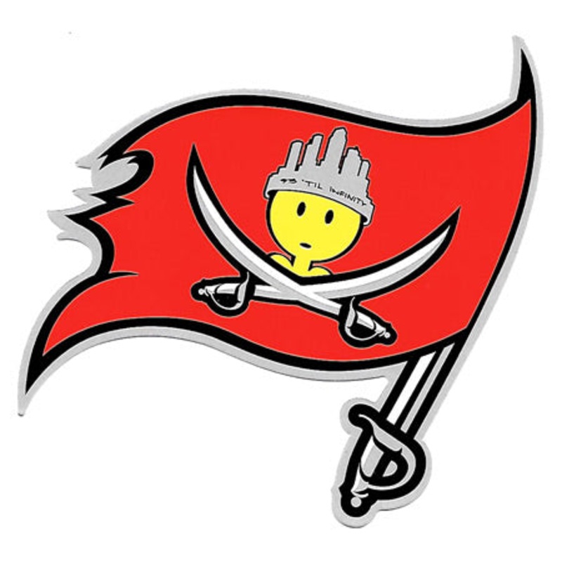 Skatepark of Tampa Dough Buccaneers Sticker Red 5″