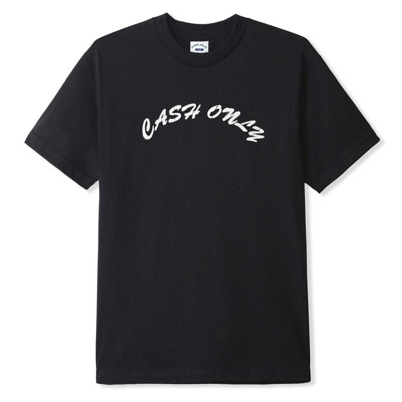 Stencil Logo Tee Black Cash Only MD