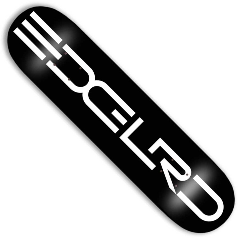 Tech Script Team EDGLRD Black White Deck 8.25×31.7 Skateboard