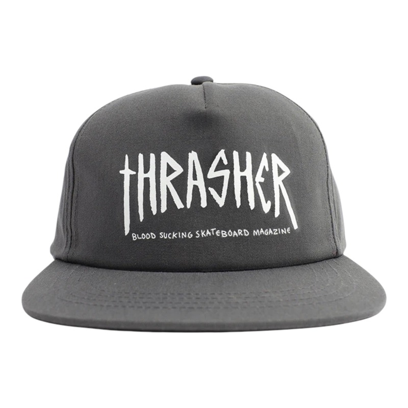 Thrasher x Toy Machine – Scratch Charcoal Hat OS