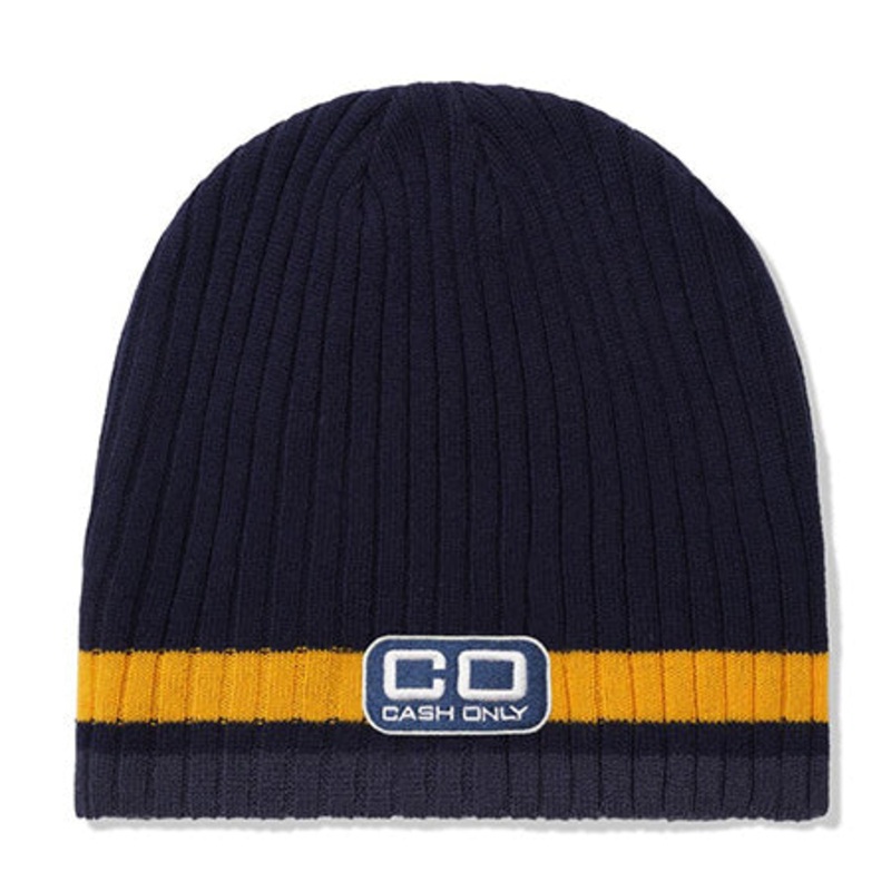 Cash Only Strike Beanie Navy One size fits all