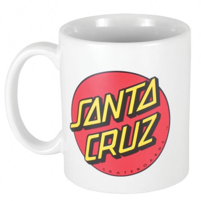 Classic Dot 11oz Santa Cruz Mug White 11 oz
