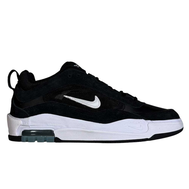 FB2393004 White Black Black Air Max Ishod Wair Leather Suede Shoes 8