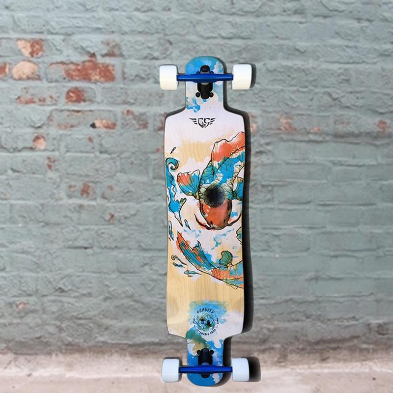 Gravity Double Drop Chi Longboard Cruise and Carve  41 inch – Complete